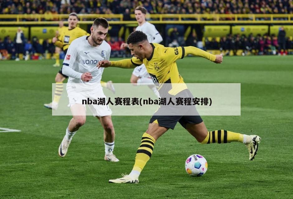 nba湖人赛程表(nba湖人赛程安排)