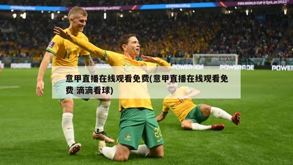 意甲直播在线观看免费(意甲直播在线观看免费 滴滴看球)