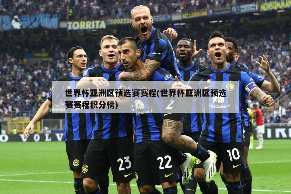 世界杯亚洲区预选赛赛程(世界杯亚洲区预选赛赛程积分榜)
