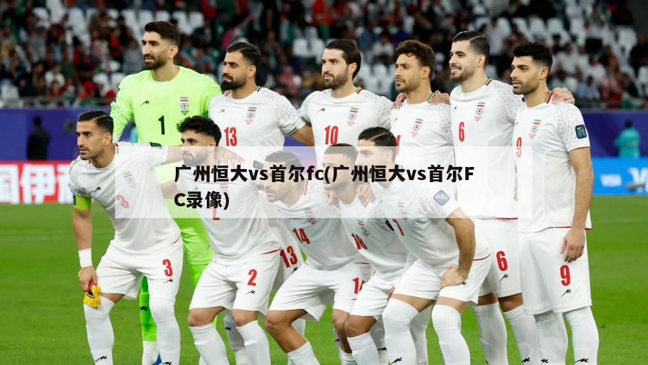 广州恒大vs首尔fc(广州恒大vs首尔FC录像)